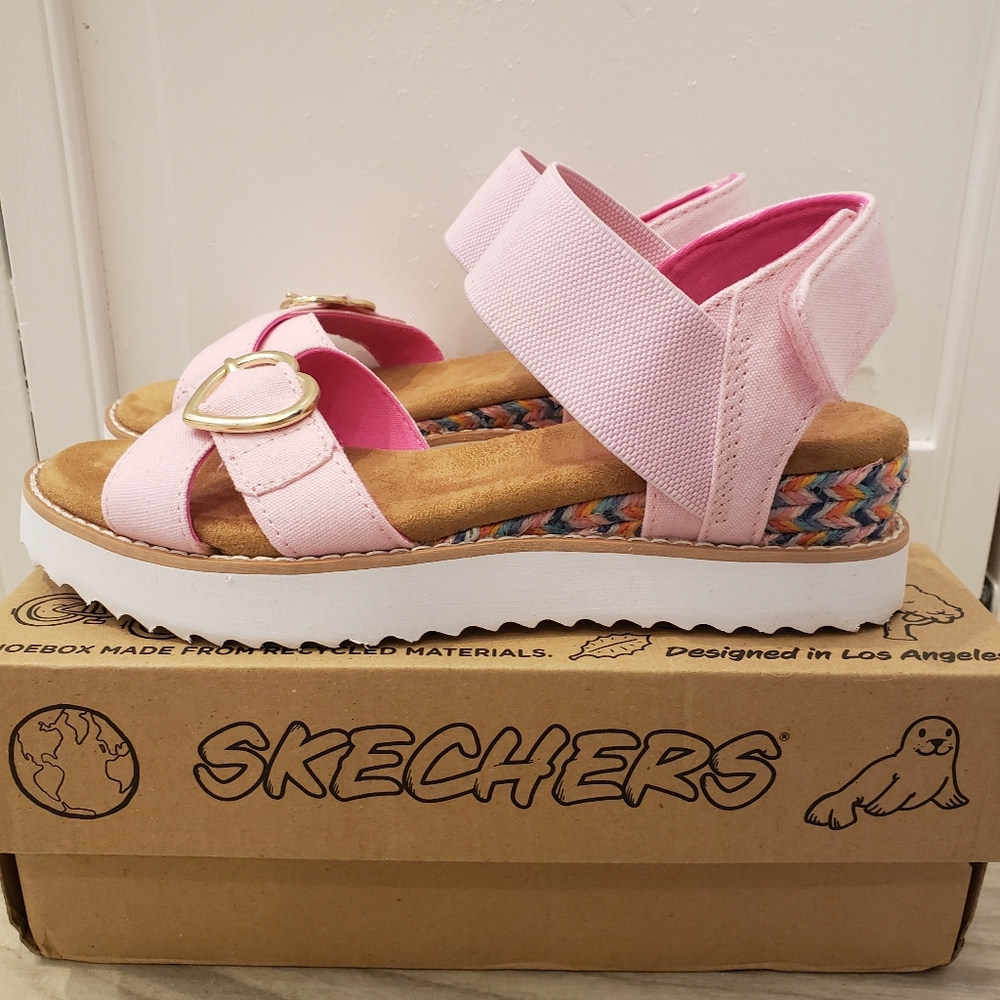 Skechers Kids Desert Kiss Light Pink Sandals: LIKE NEW